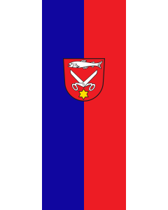 Vertical Hanging Beam Flag: Scheer |  portrait flag | 3.5m² | 38sqft | 300x120cm | 10x4ft 