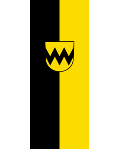 Vertical Hanging Beam Flag: Schwenningen | portrait flag | 3.5m² | 38sqft | 300x120cm | 10x4ft