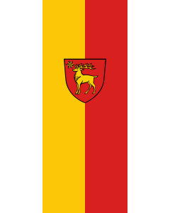 Vertical Hanging Beam Flag: Sigmaringen | portrait flag | 3.5m² | 38sqft | 300x120cm | 10x4ft