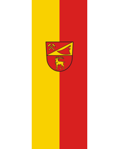 Vertical Hanging Beam Flag: Sigmaringendorf | portrait flag | 6m² | 64sqft | 400x150cm | 13x5ft