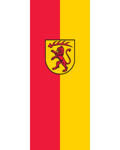 Vertical Hanging Beam Flag: Veringenstadt |  portrait flag | 3.5m² | 38sqft | 300x120cm | 10x4ft 