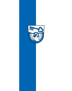 Vertical Hanging Beam Flag: Sauldorf | portrait flag | 6m² | 64sqft | 400x150cm | 13x5ft