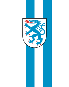 Vertical Hanging Beam Flag: Ingolstadt | portrait flag | 3.5m² | 38sqft | 300x120cm | 10x4ft