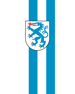 Vertical Hanging Beam Flag: Ingolstadt | portrait flag | 6m² | 64sqft | 400x150cm | 13x5ft