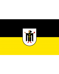 Flag: München, Landeshauptstadt |  landscape flag | 1.35m² | 14.5sqft | 90x150cm | 3x5ft 