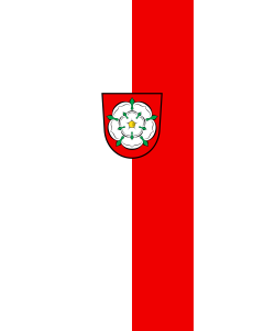 Vertical Hanging Swivel Crossbar Banner Flag: Rosenheim | portrait flag | 6m² | 64sqft | 400x150cm | 13x5ft