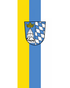 Flag: Altötting (Kreis) |  portrait flag | 3.5m² | 38sqft | 300x120cm | 10x4ft 