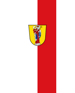 Vertical Hanging Beam Flag: Altötting, St | portrait flag | 3.5m² | 38sqft | 300x120cm | 10x4ft