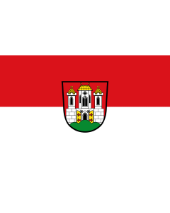 Flag: Burghausen, St | landscape flag | 1.35m² | 14.5sqft | 90x150cm | 3x5ft