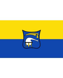 Flag: Burgkirchen a.d.Alz |  landscape flag | 1.35m² | 14.5sqft | 90x150cm | 3x5ft 