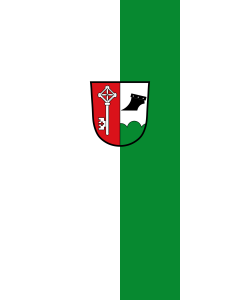 Flag: Erlbach | portrait flag | 3.5m² | 38sqft | 300x120cm | 10x4ft