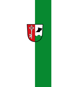 Vertical Hanging Beam Flag: Erlbach | portrait flag | 6m² | 64sqft | 400x150cm | 13x5ft