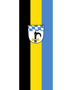 Vertical Hanging Swivel Crossbar Banner Flag: Marktl, M | portrait flag | 6m² | 64sqft | 400x150cm | 13x5ft