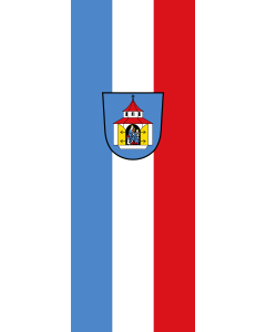 Vertical Hanging Swivel Crossbar Banner Flag: Neuötting, St | portrait flag | 6m² | 64sqft | 400x150cm | 13x5ft