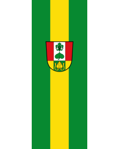 Vertical Hanging Swivel Crossbar Banner Flag: Pleiskirchen | portrait flag | 6m² | 64sqft | 400x150cm | 13x5ft