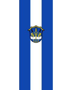 Vertical Hanging Swivel Crossbar Banner Flag: Reischach | portrait flag | 6m² | 64sqft | 400x150cm | 13x5ft