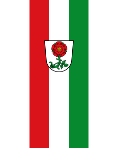 Flagge:  Tüßling, M  |  Hochformat Fahne | 3.5m² | 300x120cm 