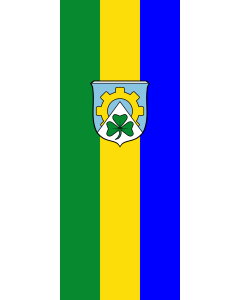 Flagge:  Unterneukirchen  |  Hochformat Fahne | 3.5m² | 300x120cm 