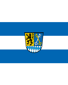 Flagge: Large Berchtesgadener Land (Kreis)  |  Querformat Fahne | 1.35m² | 90x150cm 