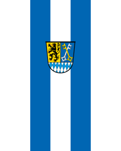 Flagge: Berchtesgadener Land (Kreis) | Hochformat Fahne | 3.5m² | 300x120cm