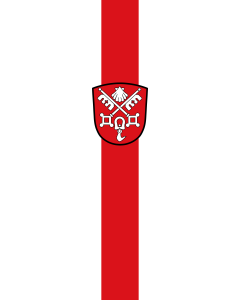 Vertical Hanging Beam Flag: Anger | portrait flag | 6m² | 64sqft | 400x150cm | 13x5ft