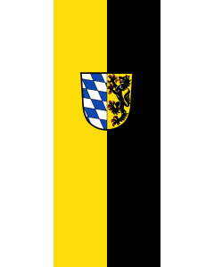 Vertical Hanging Swivel Crossbar Banner Flag: Bad Reichenhall, GKSt | portrait flag | 3.5m² | 38sqft | 300x120cm | 10x4ft