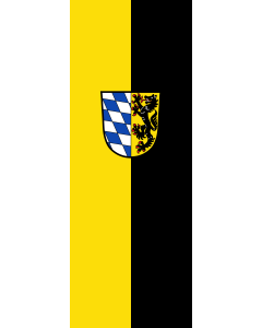 Vertical Hanging Beam Flag: Bad Reichenhall, GKSt | portrait flag | 6m² | 64sqft | 400x150cm | 13x5ft