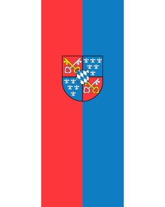 Vertical Hanging Beam Flag: Berchtesgaden, M | portrait flag | 3.5m² | 38sqft | 300x120cm | 10x4ft