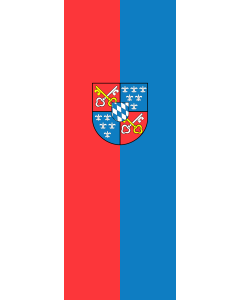 Vertical Hanging Beam Flag: Berchtesgaden, M | portrait flag | 6m² | 64sqft | 400x150cm | 13x5ft