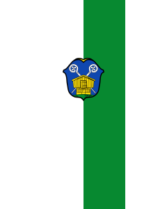 Flag: Bischofswiesen |  portrait flag | 3.5m² | 38sqft | 300x120cm | 10x4ft 