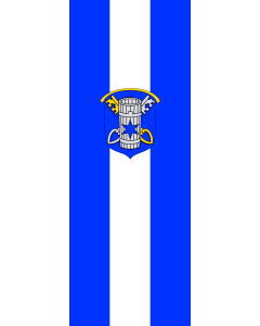 Vertical Hanging Swivel Crossbar Banner Flag: Marktschellenberg, M | portrait flag | 6m² | 64sqft | 400x150cm | 13x5ft