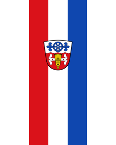 Vertical Hanging Swivel Crossbar Banner Flag: Saaldorf-Surheim | portrait flag | 3.5m² | 38sqft | 300x120cm | 10x4ft