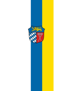 Vertical Hanging Swivel Crossbar Banner Flag: Bad Tölz-Wolfratshausen (Kreis) | portrait flag | 6m² | 64sqft | 400x150cm | 13x5ft