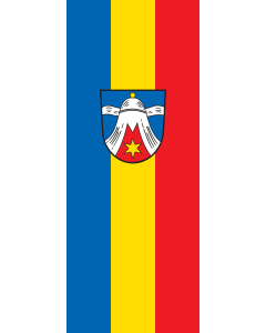 Vertical Hanging Swivel Crossbar Banner Flag: Dietramszell | portrait flag | 3.5m² | 38sqft | 300x120cm | 10x4ft