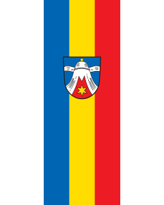 Vertical Hanging Beam Flag: Dietramszell | portrait flag | 6m² | 64sqft | 400x150cm | 13x5ft