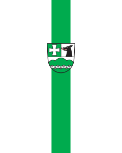 Vertical Hanging Beam Flag: Icking | portrait flag | 6m² | 64sqft | 400x150cm | 13x5ft