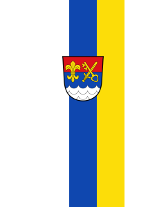 Vertical Hanging Beam Flag: Münsing | portrait flag | 3.5m² | 38sqft | 300x120cm | 10x4ft