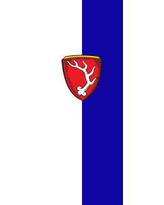 Vertical Hanging Beam Flag: Sachsenkam | portrait flag | 3.5m² | 38sqft | 300x120cm | 10x4ft