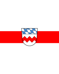 Flag: Dachau (Kreis) | landscape flag | 1.35m² | 14.5sqft | 90x150cm | 3x5ft