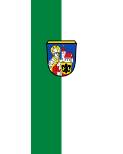 Vertical Hanging Beam Flag: Altomünster, M | portrait flag | 3.5m² | 38sqft | 300x120cm | 10x4ft