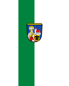 Vertical Hanging Beam Flag: Altomünster, M | portrait flag | 6m² | 64sqft | 400x150cm | 13x5ft