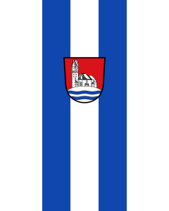 Vertical Hanging Beam Flag: Bergkirchen | portrait flag | 3.5m² | 38sqft | 300x120cm | 10x4ft