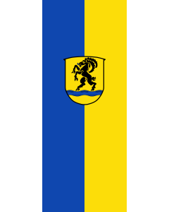 Vertical Hanging Beam Flag: Hebertshausen | portrait flag | 3.5m² | 38sqft | 300x120cm | 10x4ft