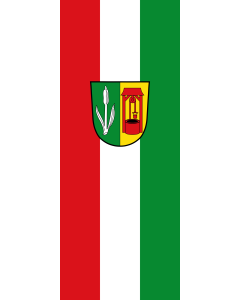 Vertical Hanging Swivel Crossbar Banner Flag: Karlsfeld |  portrait flag | 3.5m² | 38sqft | 300x120cm | 10x4ft 