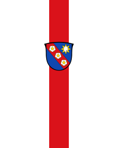 Flag: Odelzhausen |  portrait flag | 3.5m² | 38sqft | 300x120cm | 10x4ft 