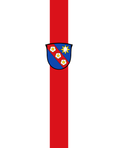 Vertical Hanging Beam Flag: Odelzhausen |  portrait flag | 6m² | 64sqft | 400x150cm | 13x5ft 