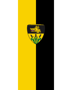 Flag: Röhrmoos | portrait flag | 3.5m² | 38sqft | 300x120cm | 10x4ft