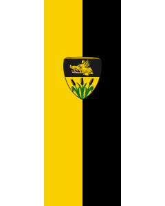 Vertical Hanging Swivel Crossbar Banner Flag: Röhrmoos | portrait flag | 6m² | 64sqft | 400x150cm | 13x5ft