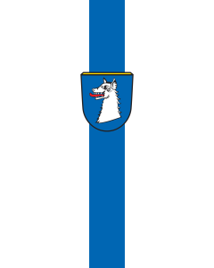 Vertical Hanging Swivel Crossbar Banner Flag: Schwabhausen | portrait flag | 3.5m² | 38sqft | 300x120cm | 10x4ft