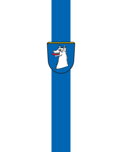 Vertical Hanging Swivel Crossbar Banner Flag: Schwabhausen | portrait flag | 6m² | 64sqft | 400x150cm | 13x5ft